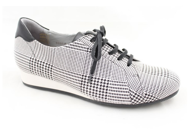 Verhulst 9331B H 2998 ZWART WITTE RUIT Schoenen Reyskens Schoenen Reyskens