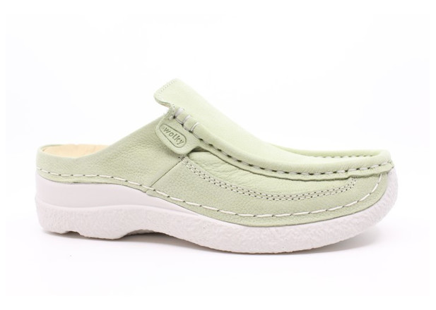 Wolky 0620211 ROLL SLIDE 706 LIGHT GREEN Schoenen Reyskens Schoenen Reyskens