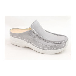 fossiel morfine mist Wolky - 6202 ROLL SLIDE - 206 GREY - Schoenen Reyskens - Schoenen Reyskens